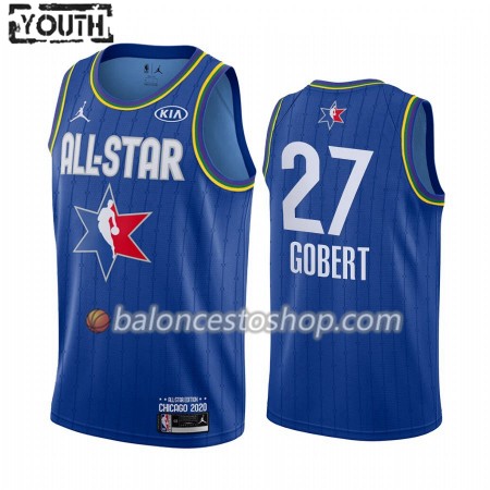 Camiseta Niños NBA Utah Jazz Rudy Gobert 27 2020 All-Star Jordan Brand Azul Swingman Camiseta Niños NBA Utah Jazz Rudy Gobert 27 2020 All-Star Jordan Brand Azul Swingman